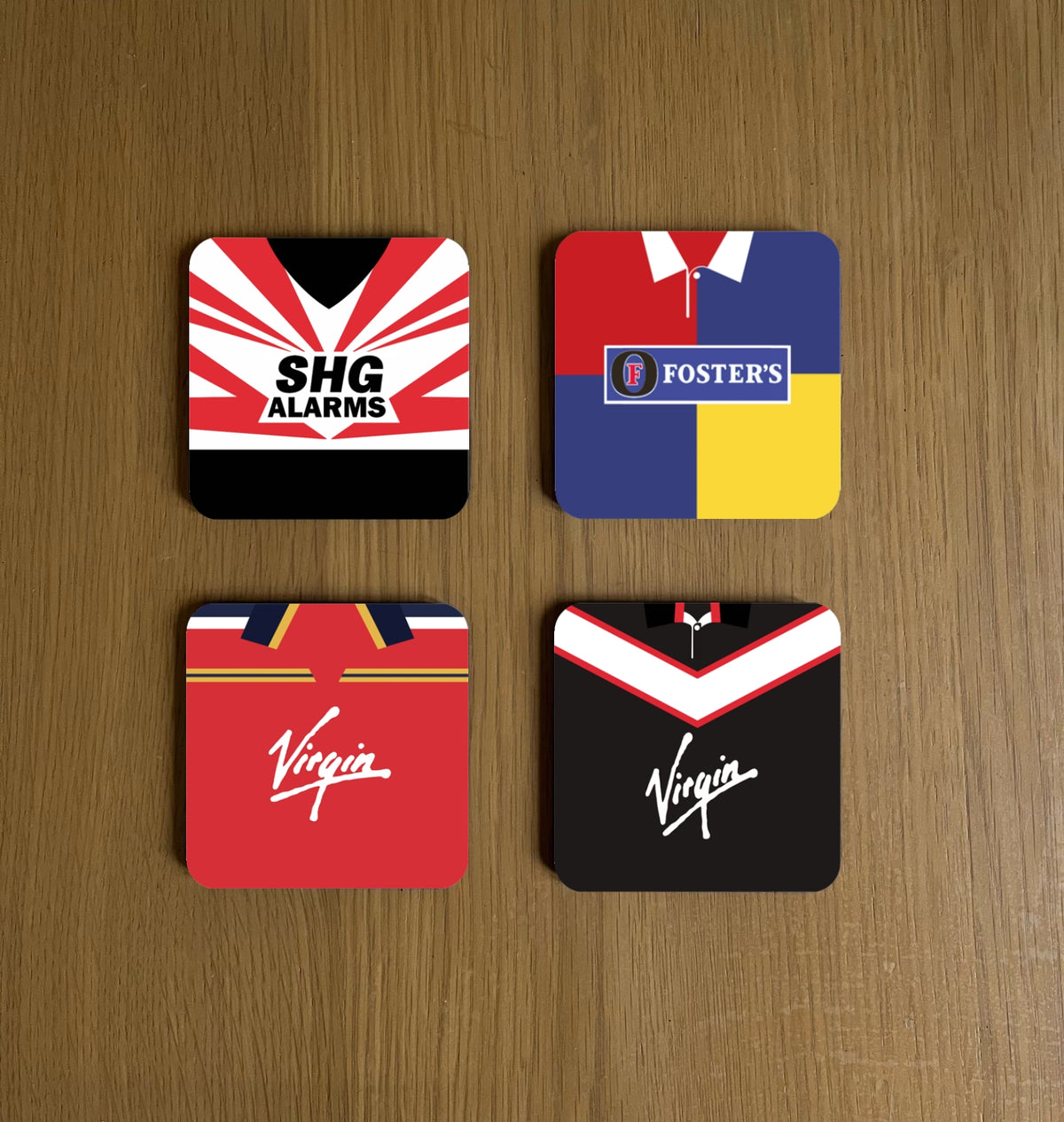 London Broncos Retro Kit Coasters