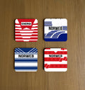 Wigan Warriors Retro Kit Coasters