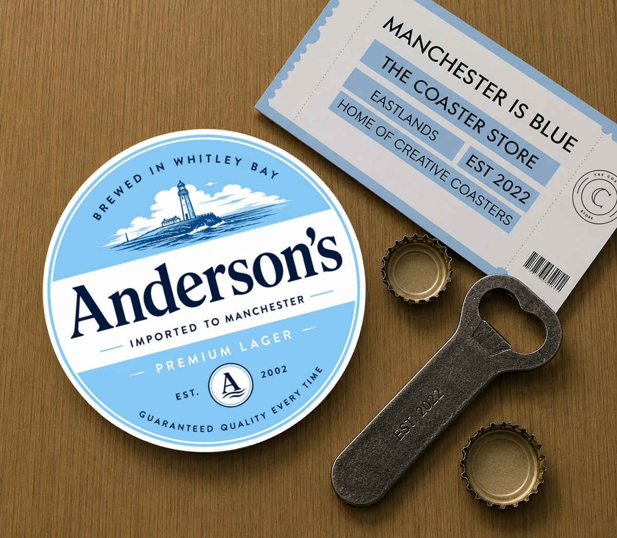 Manchester City Coasters Pack of 10 or Individual Coasters