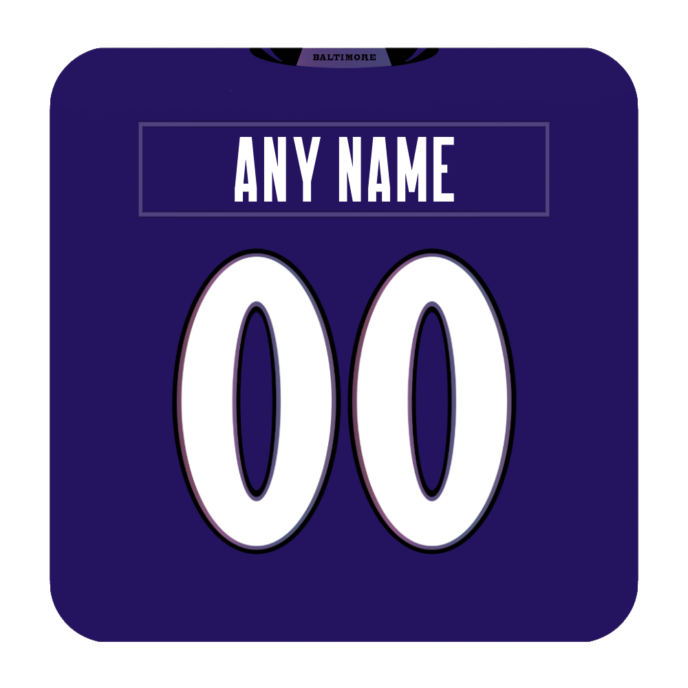 Baltimore Ravens Coaster Any Name Any Number