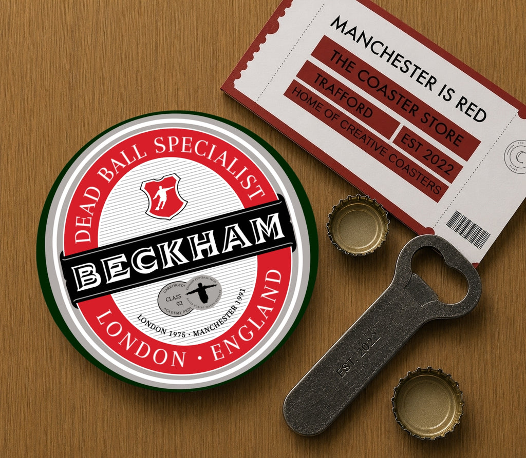 Manchester United Legends Coasters Pack of 10 or Individual Coasters