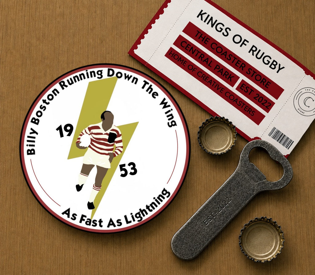 Wigan Warriors Legends Coasters Pack of 16 or Individual Coasters