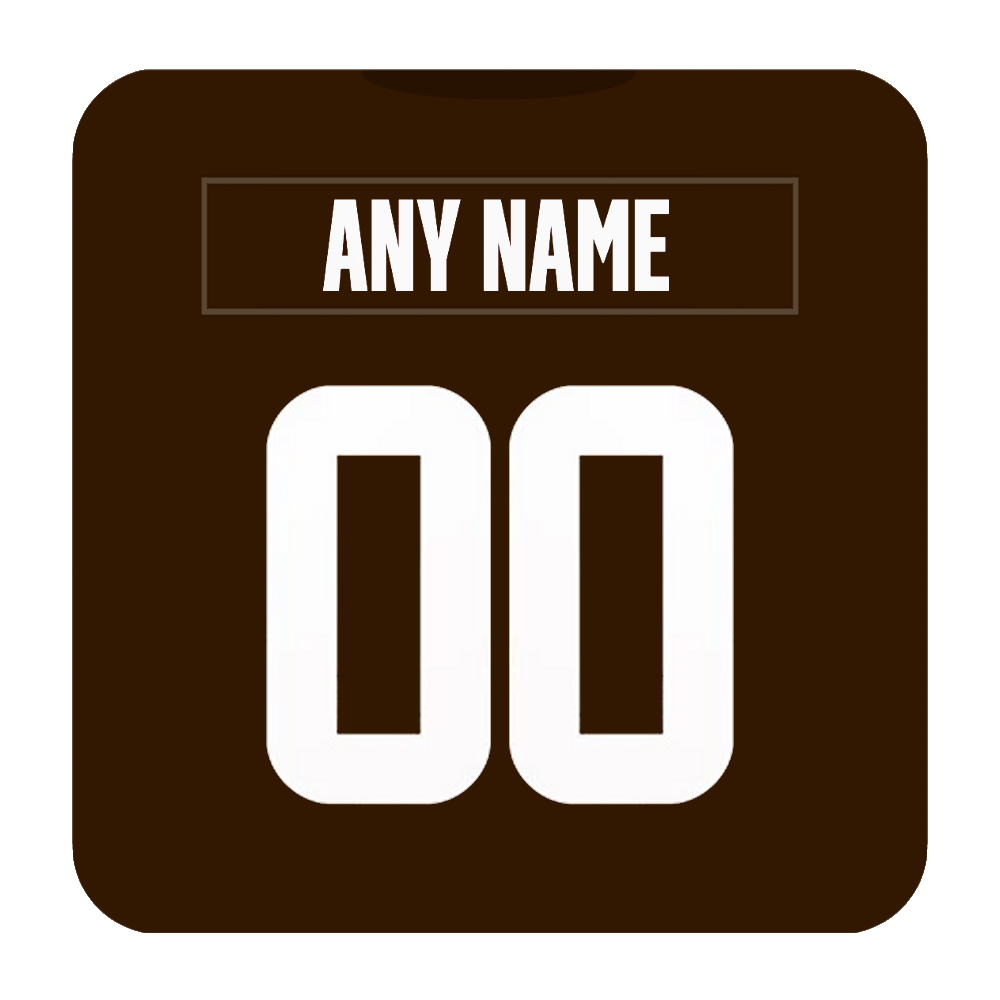 Cleveland Browns Coaster Any Name Any Number