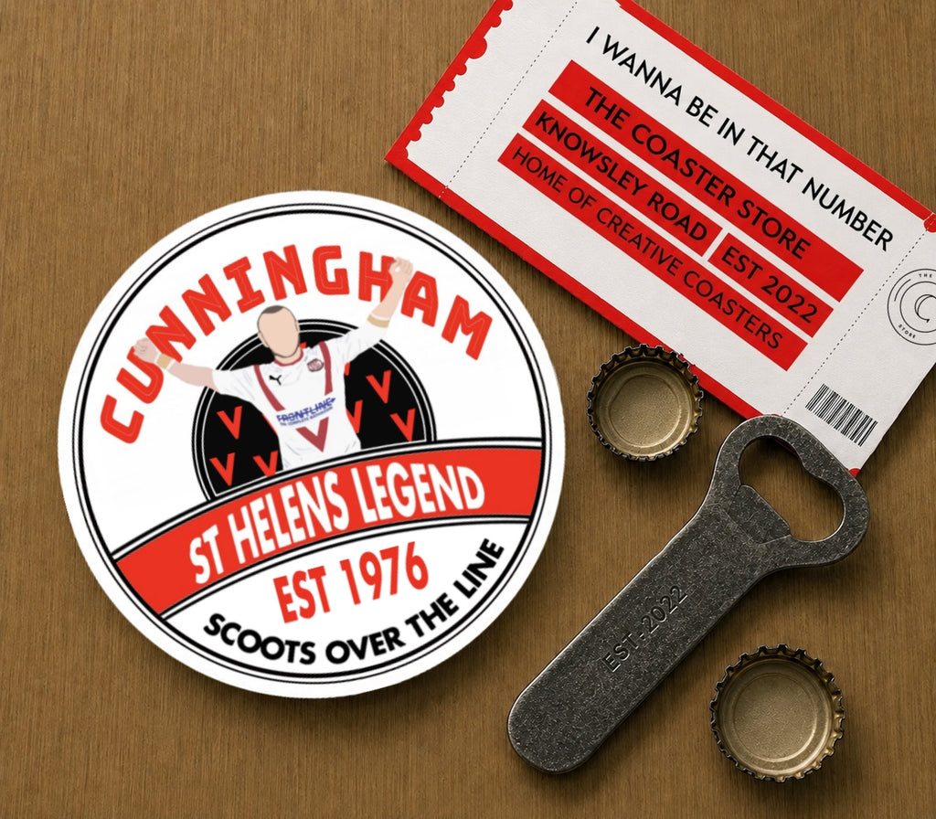 St Helens Legends Coasters Pack of 10 or Individual Coasters