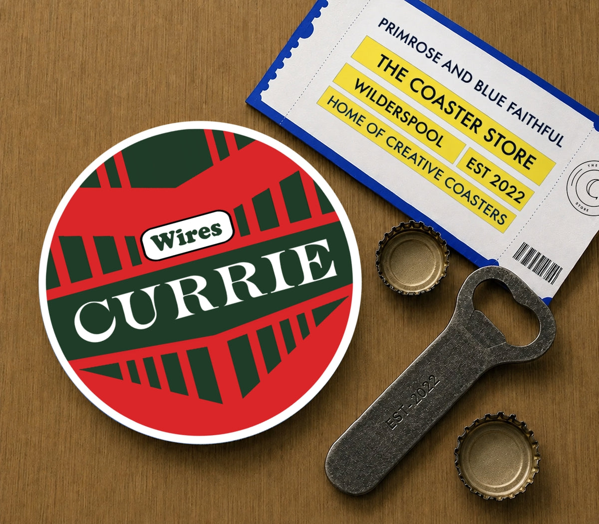 Warrington Wolves Coasters Pack of 10 or Individual Coasters