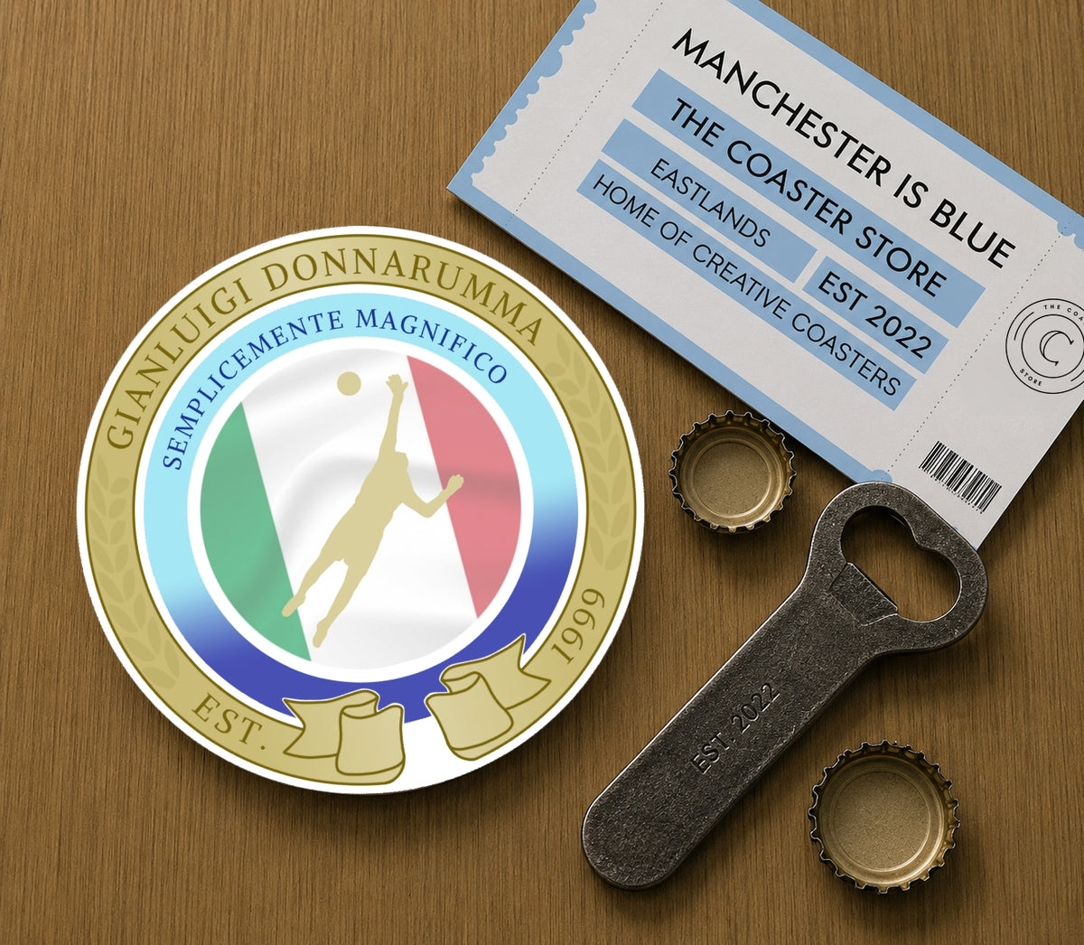 Manchester City Coasters Pack of 10 or Individual Coasters