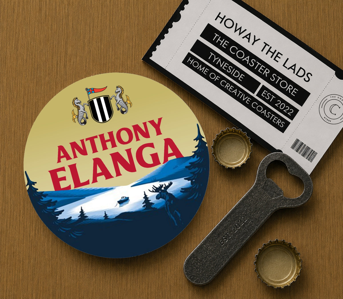 Newcastle United Coasters Pack of 10 or Individual Coasters