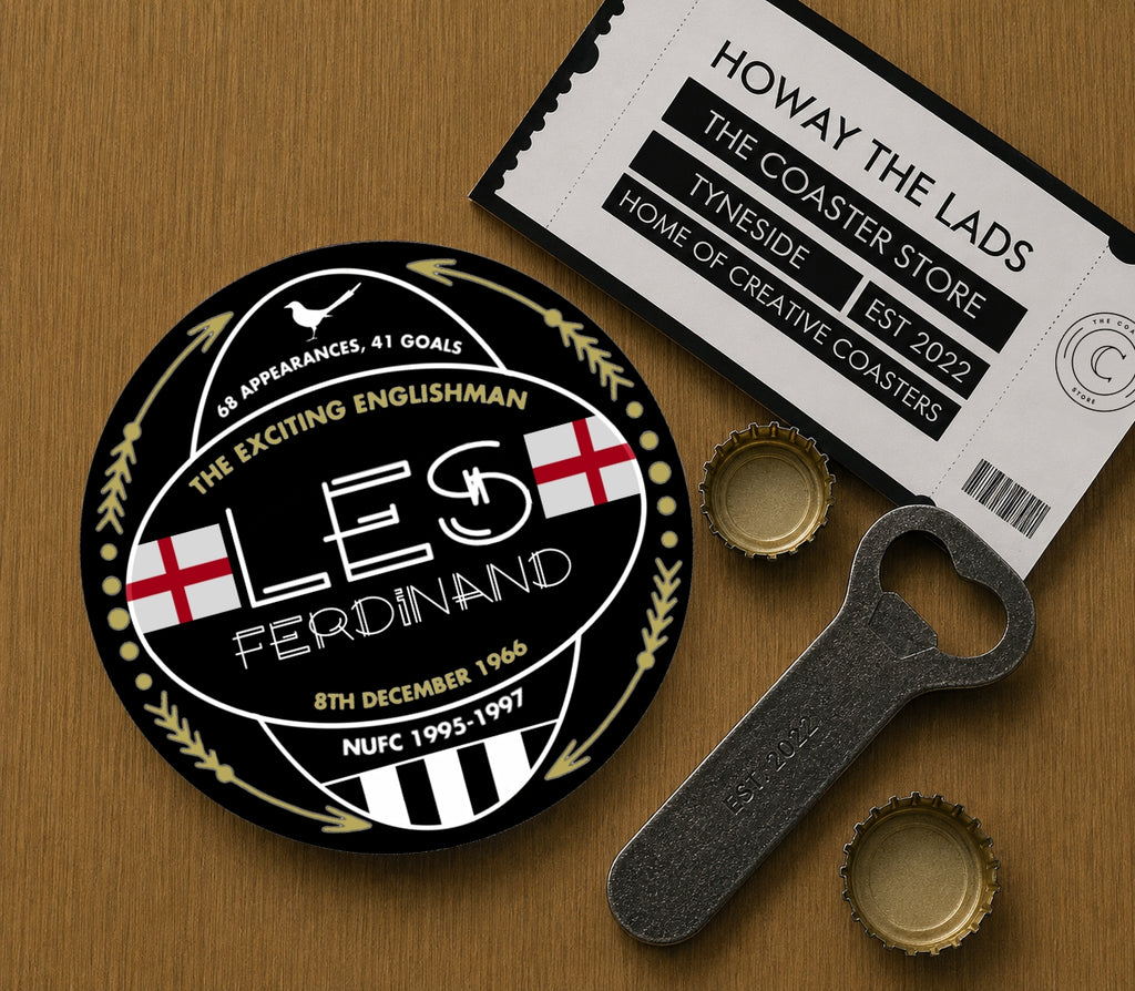 Newcastle United Legends Coasters Pack of 10 or Individual Coasters