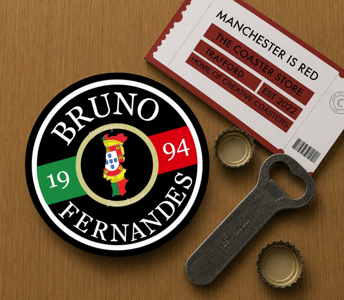 Manchester United Coasters Pack of 10 or Individual Coasters