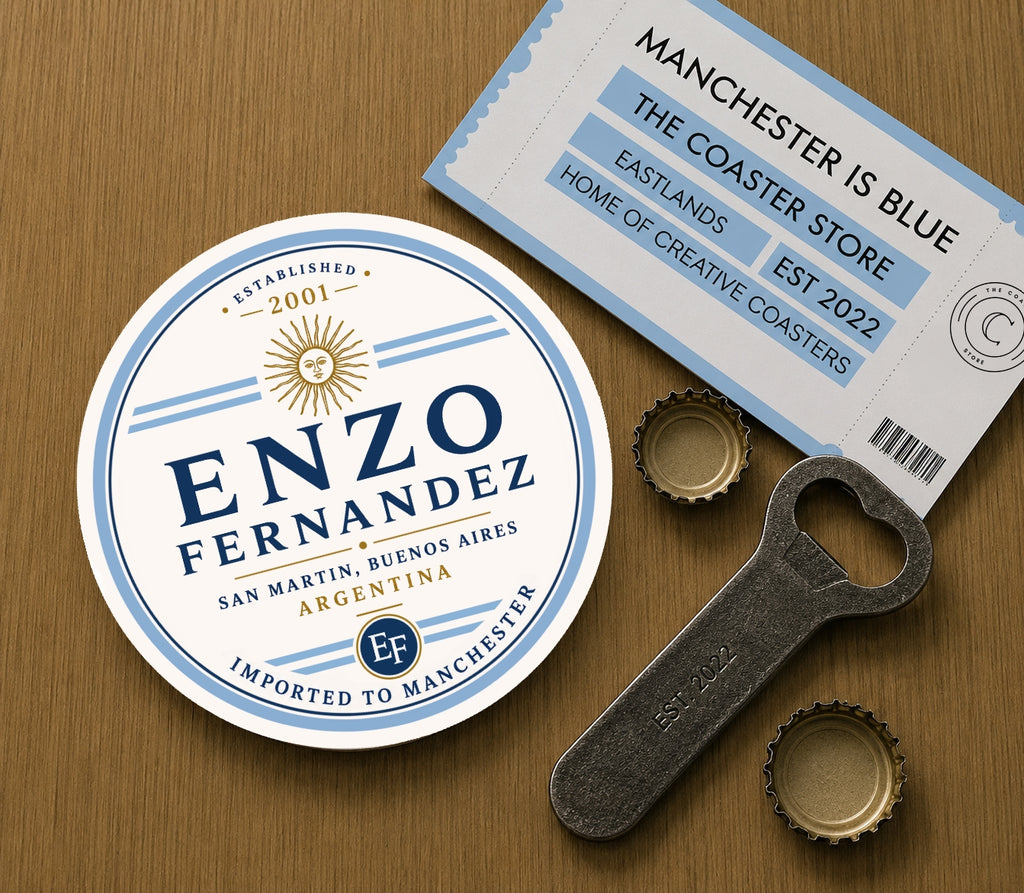 Manchester City Coasters Pack of 10 or Individual Coasters