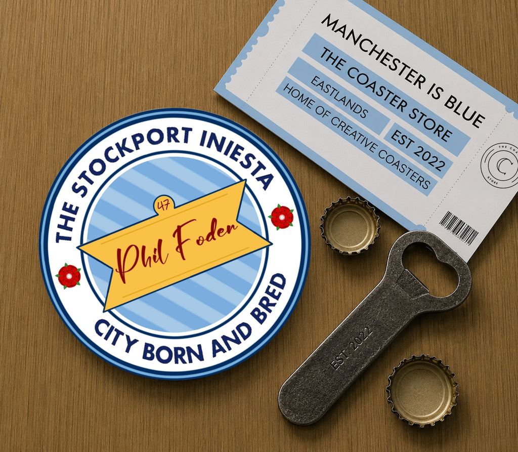 Manchester City Coasters Pack of 10 or Individual Coasters