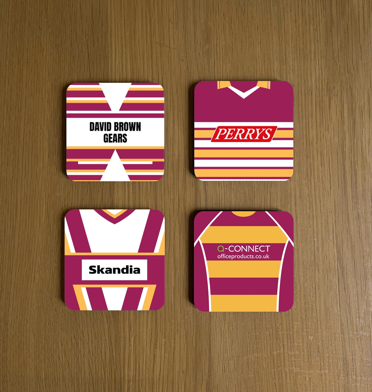Huddersfield Giants Retro Kit Coasters
