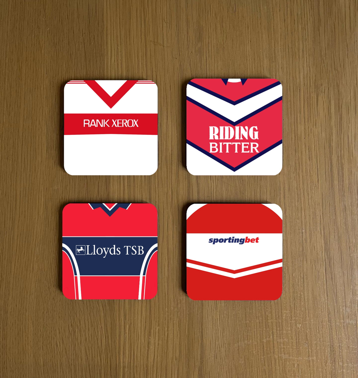 Hull KR Retro Kit Coasters