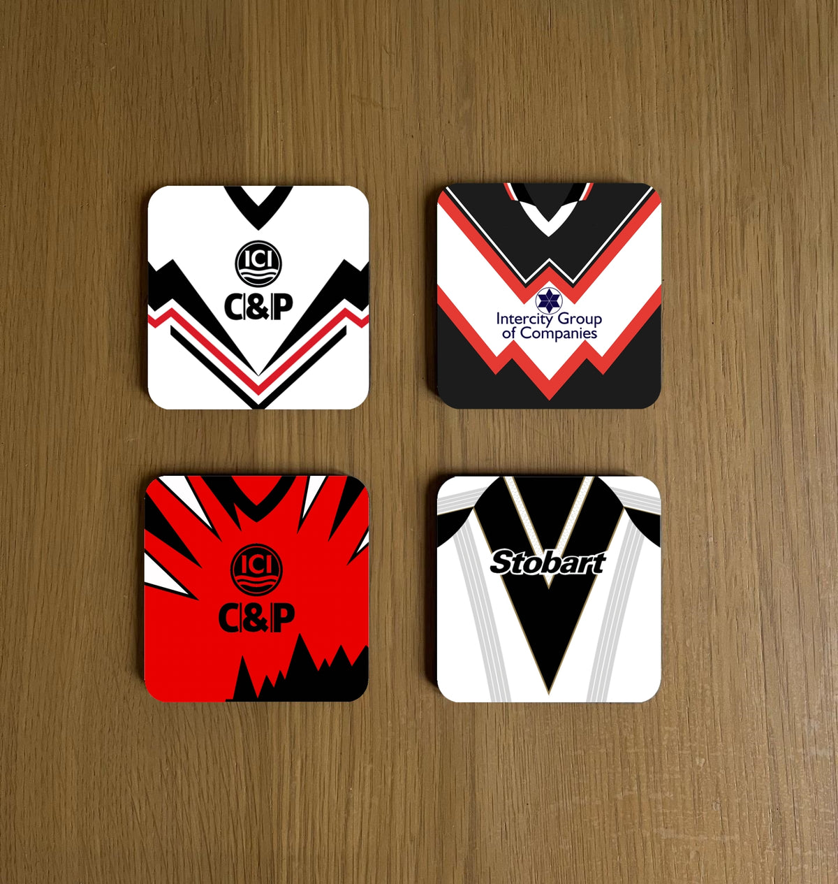 Widnes Vikings Retro Kit Coasters
