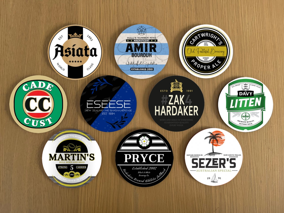 Hull FC Coasters Pack of 10 or Individual Coasters