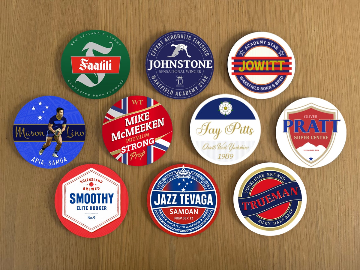 Wakefield Trinity Coasters Pack of 10 or Individual Coasters