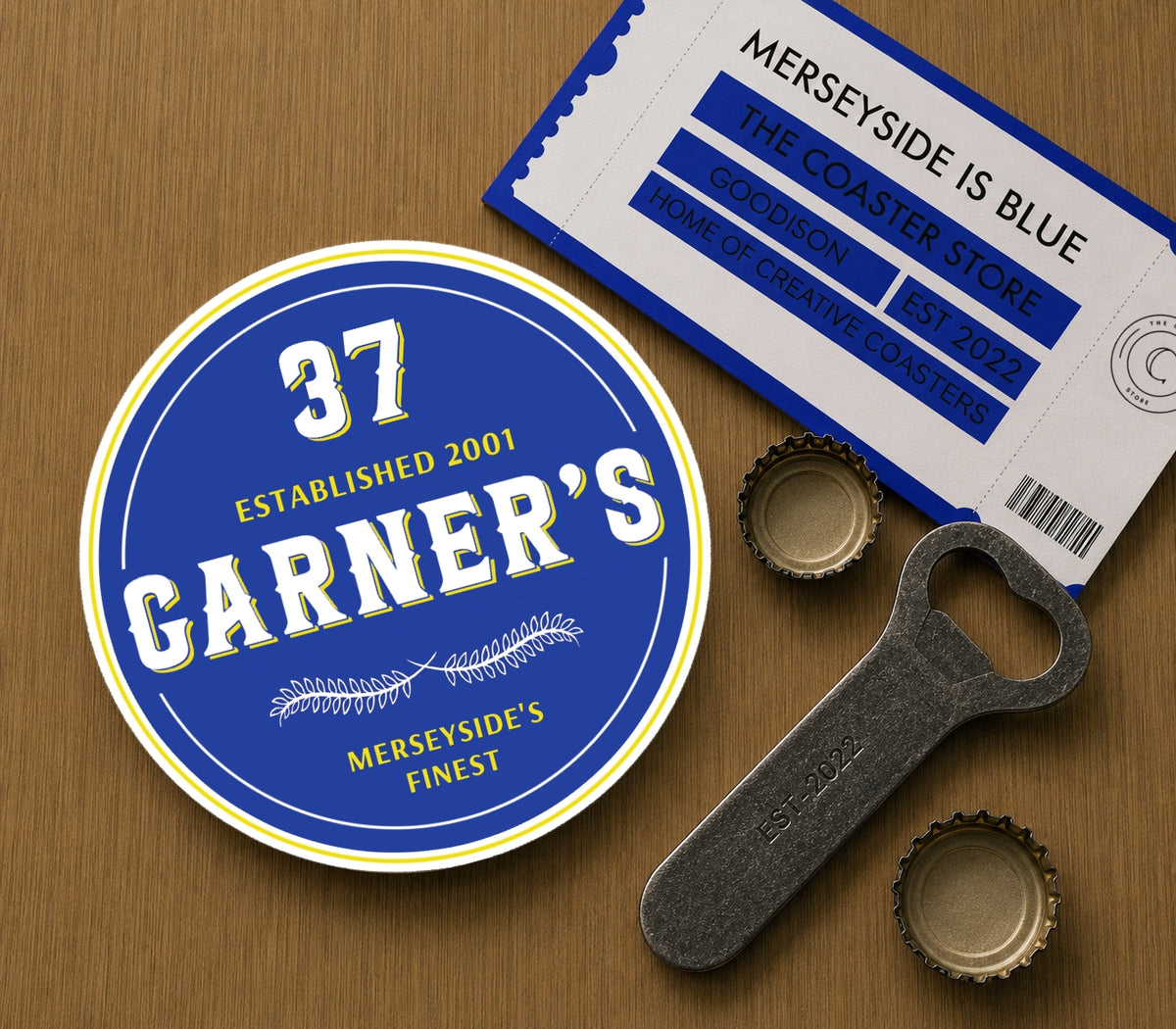 Everton Coasters Pack of 10 or Individual Coasters
