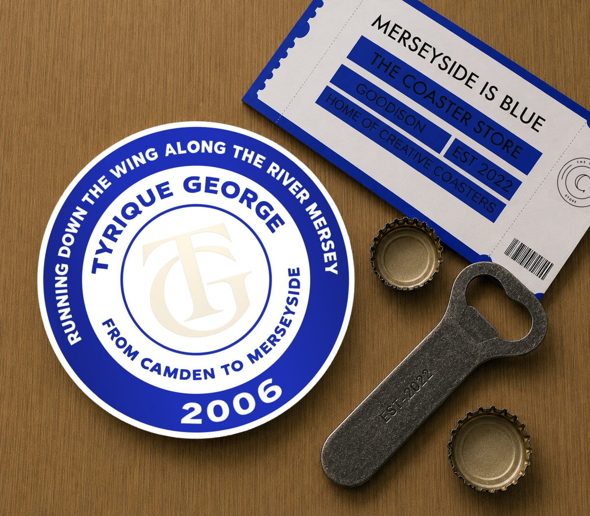 Everton Coasters Pack of 10 or Individual Coasters