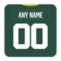 Green Bay Packers Coaster Any Name Any Number