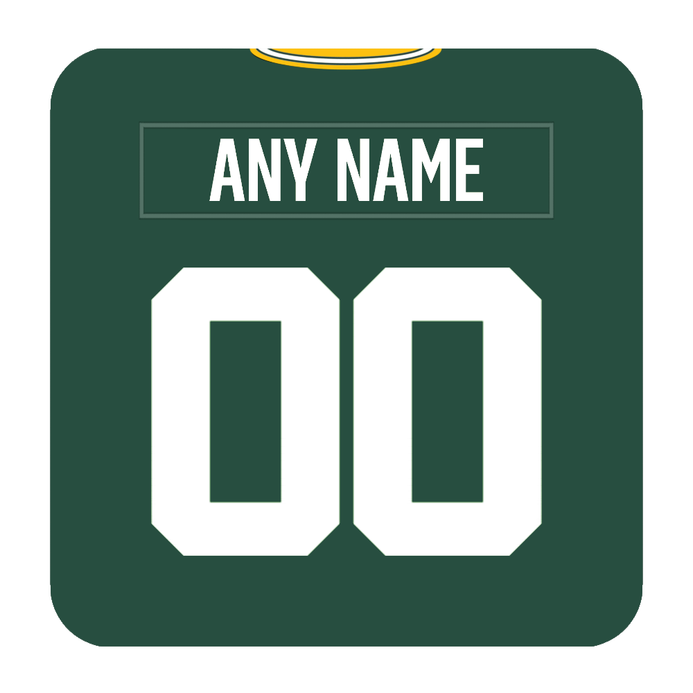 Green Bay Packers Coaster Any Name Any Number