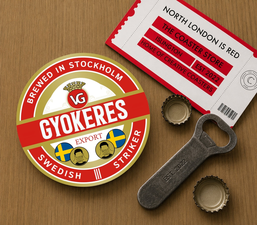 Arsenal Coasters Pack of 10 or Individual Coasters