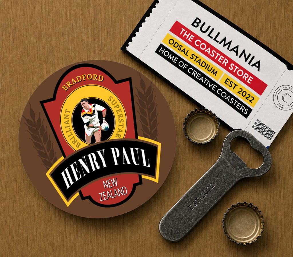 Bradford Bulls Legends Coasters Pack of 10 or Individual Coasters