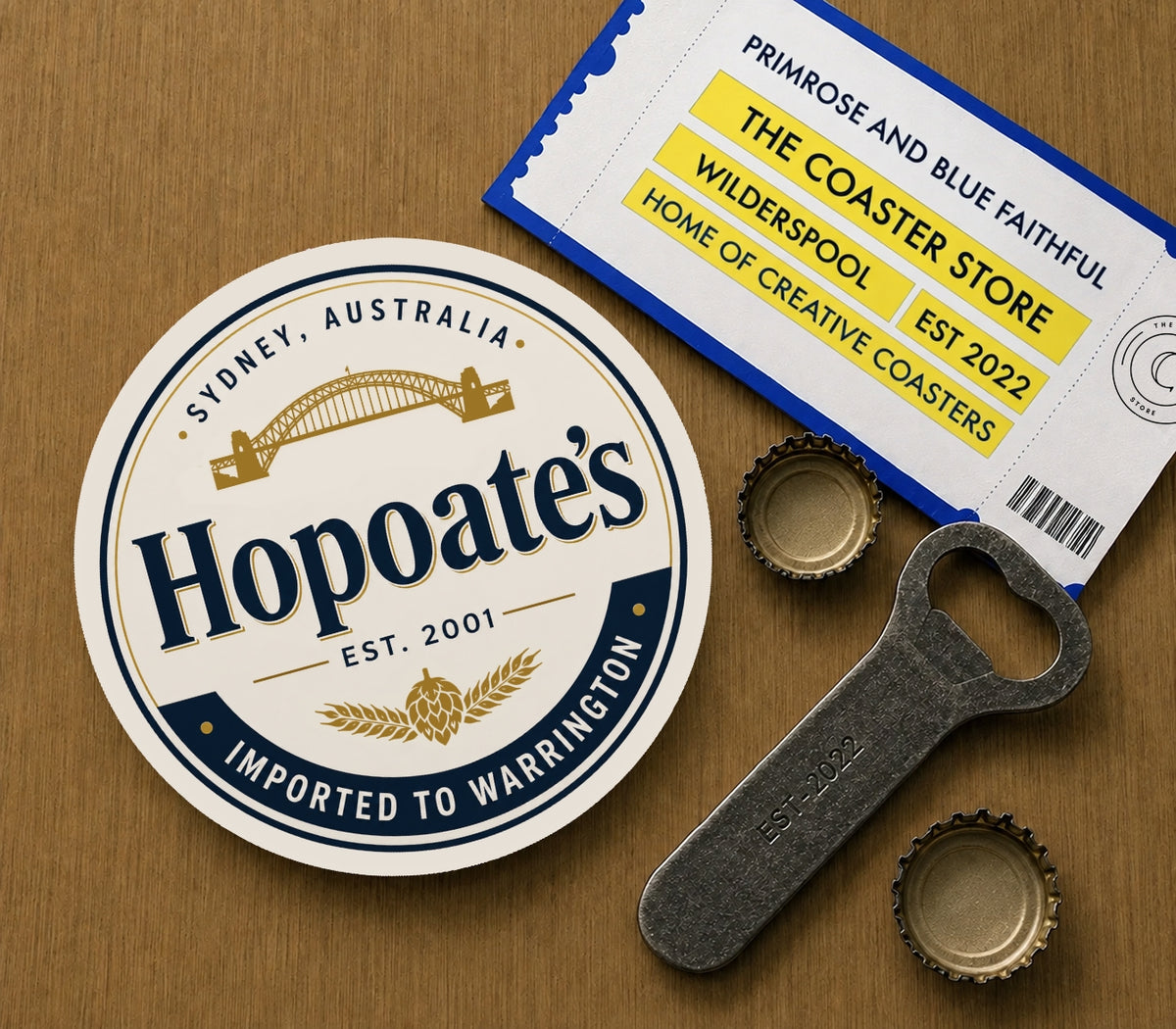 Warrington Wolves Coasters Pack of 10 or Individual Coasters