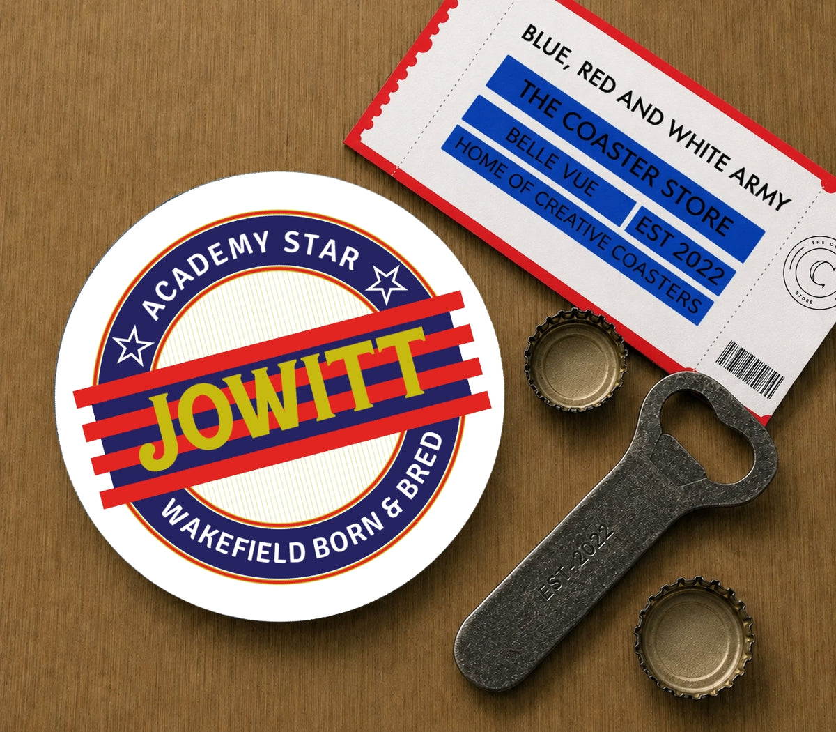 Wakefield Trinity Coasters Pack of 10 or Individual Coasters