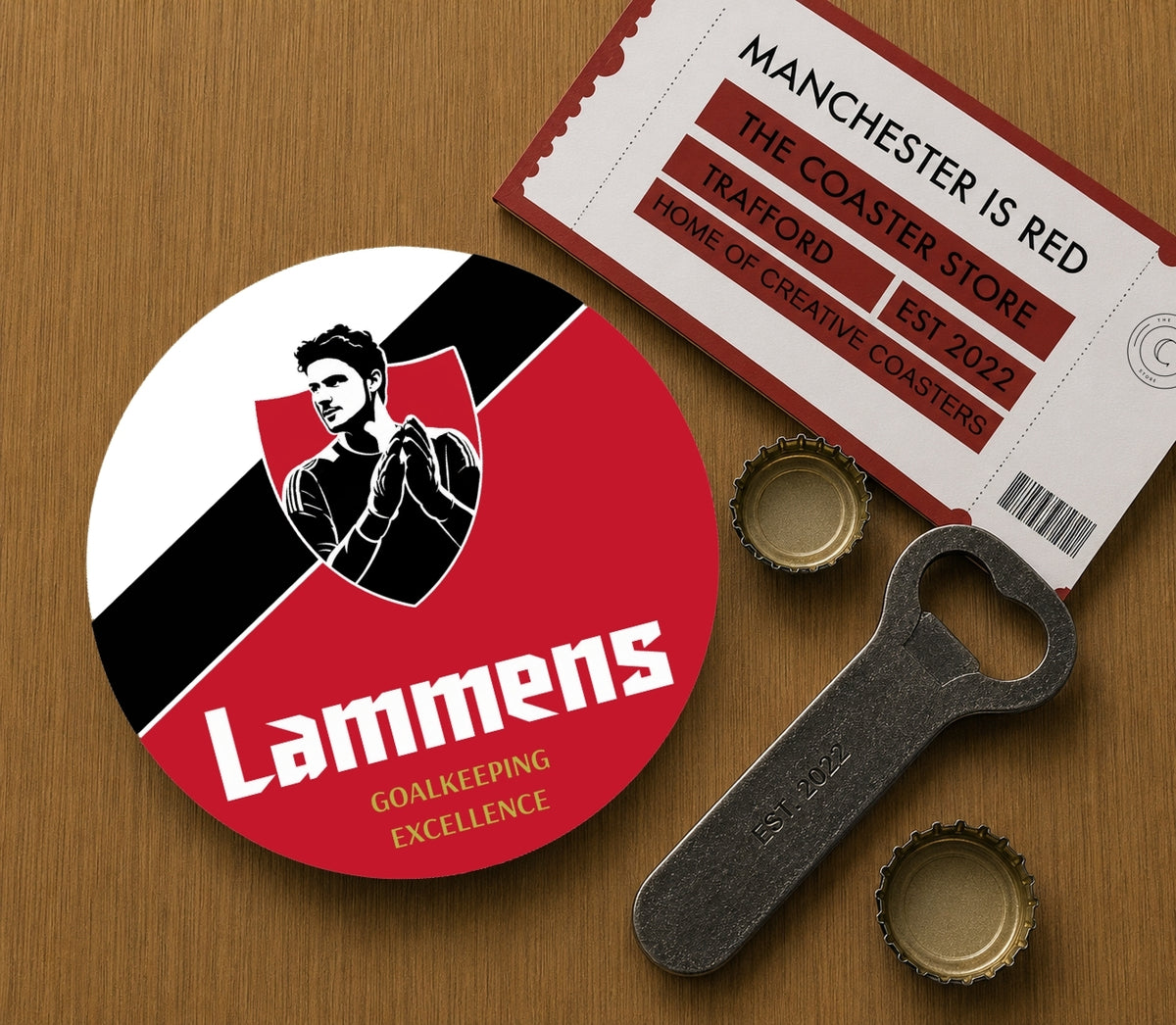 Manchester United Coasters Pack of 10 or Individual Coasters