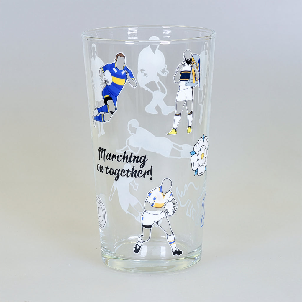 Leeds Rhinos Pint Glass