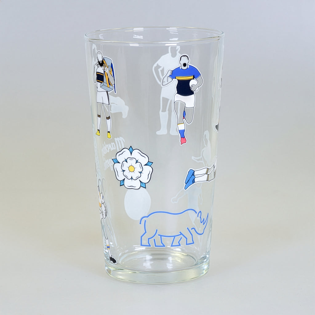 Leeds Rhinos Pint Glass