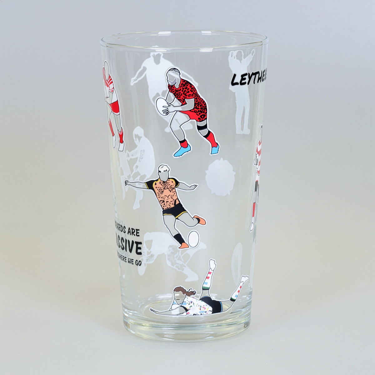 Leigh Leopards Pint Glass