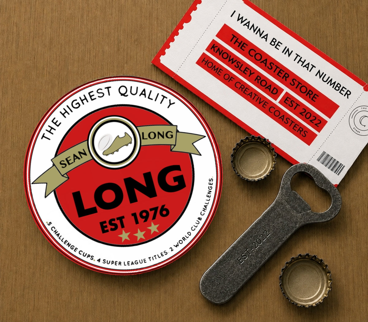 St Helens Legends Coasters Pack of 10 or Individual Coasters