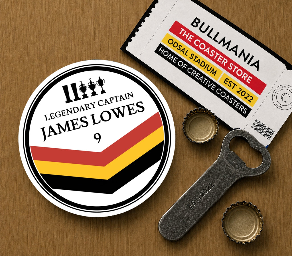 Bradford Bulls Legends Coasters Pack of 10 or Individual Coasters