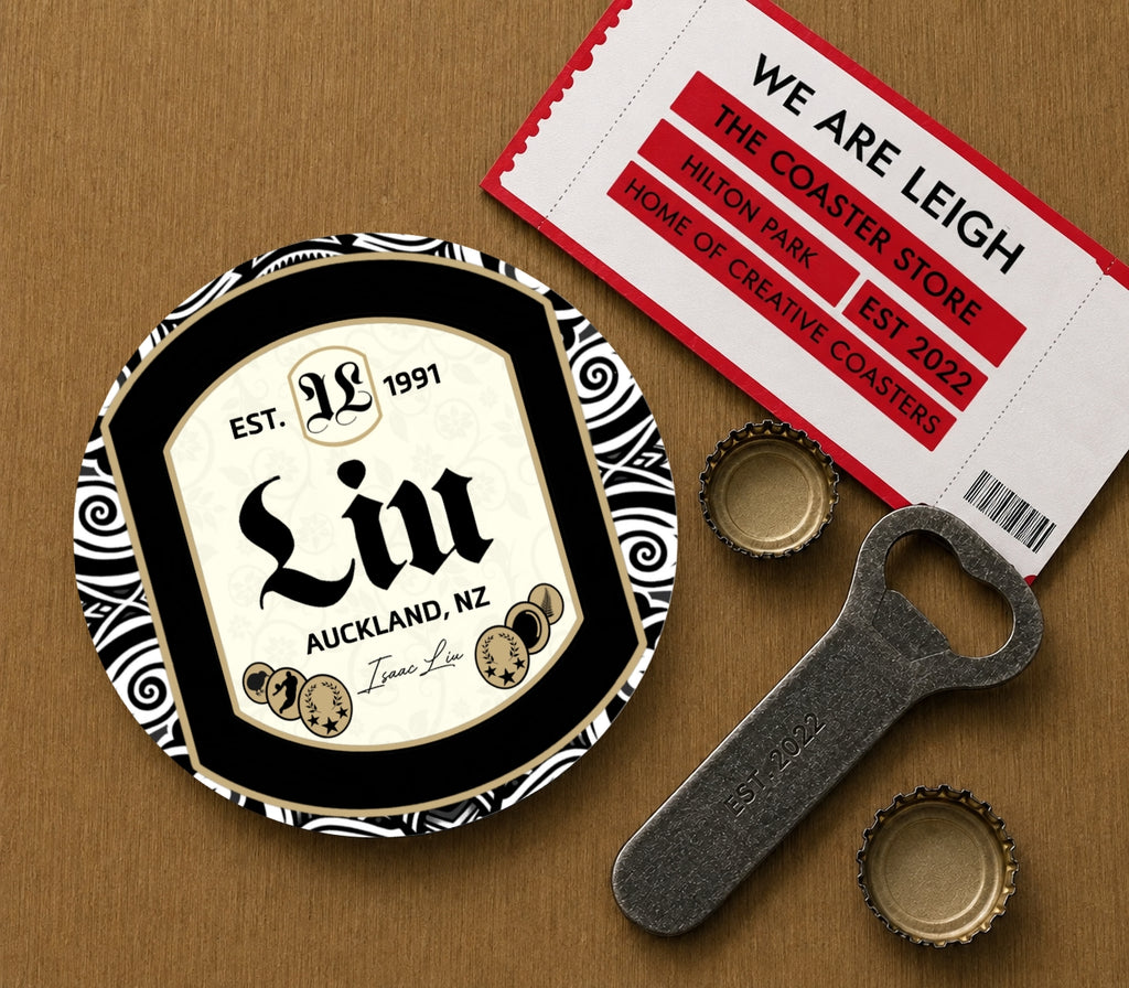 Leigh Leopards Coasters Pack of 10 or Individual Coasters