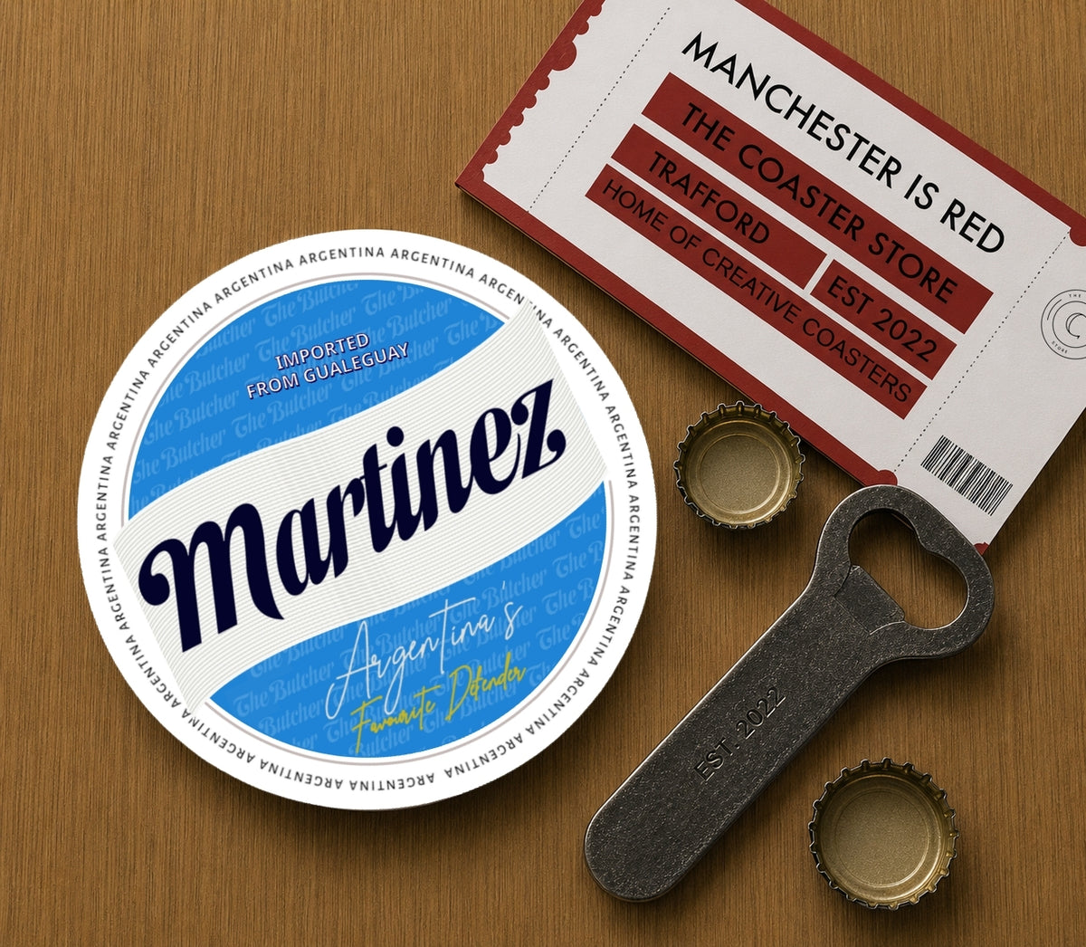 Manchester United Coasters Pack of 10 or Individual Coasters