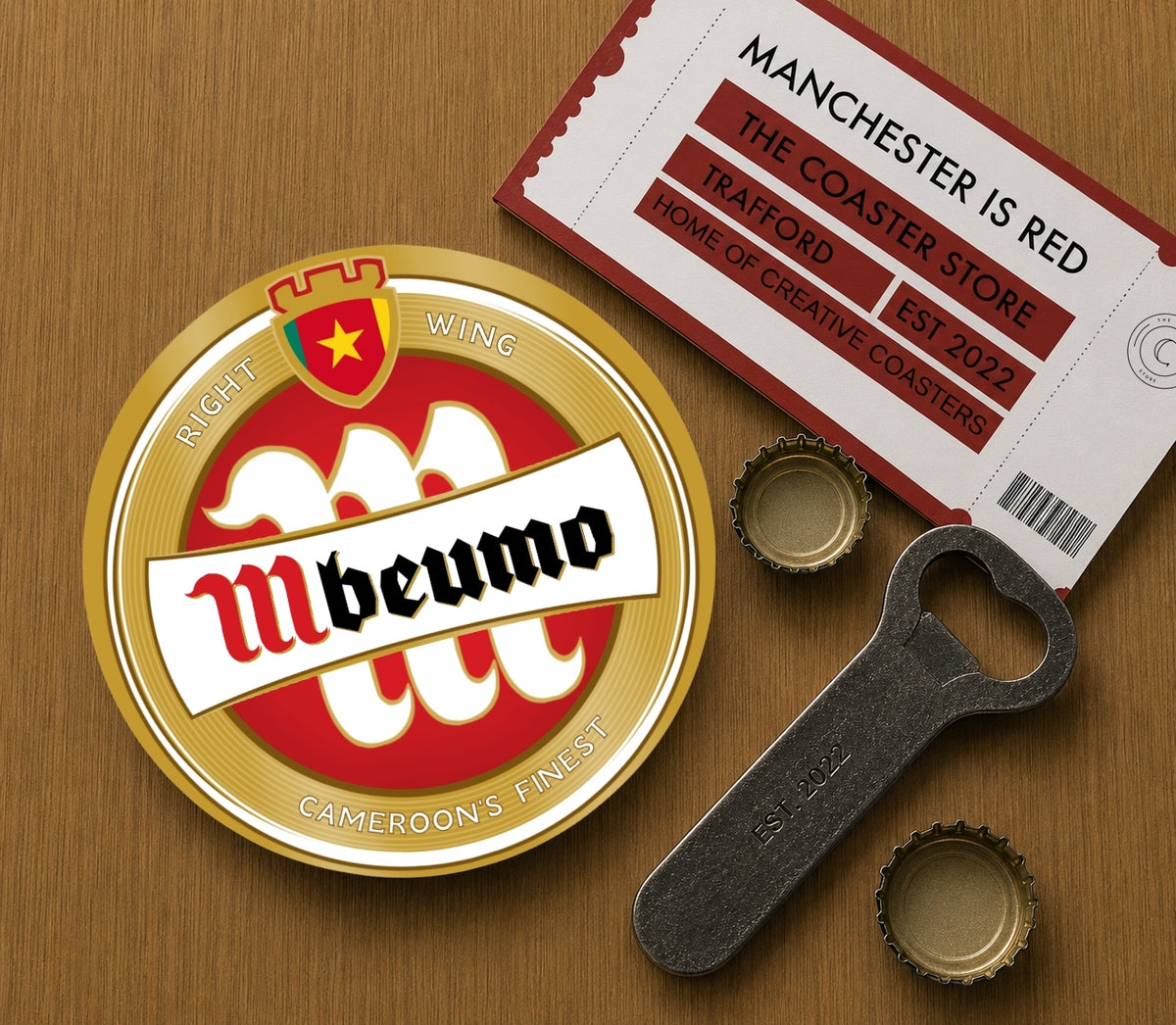 Manchester United Coasters Pack of 10 or Individual Coasters