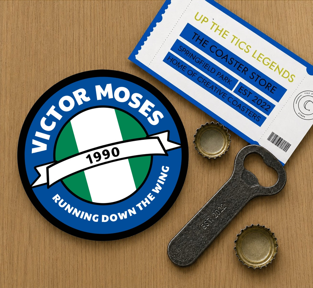 Wigan Athletic Legends Coasters Pack of 10 or Individual Coasters