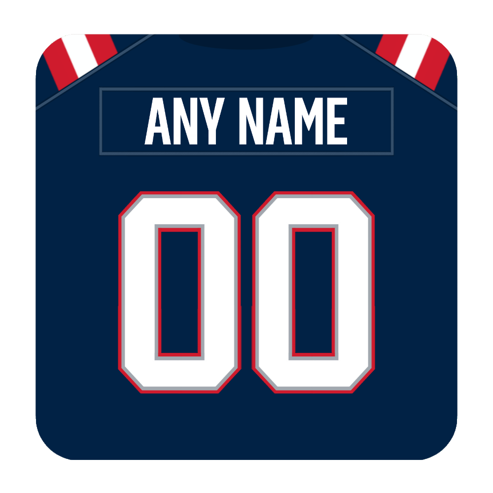 New England Patriots Coaster Any Name Any Number