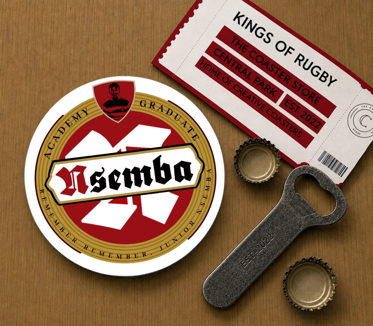 Wigan Warriors Coasters Pack of 10 or Individual Coasters (Pack 1)