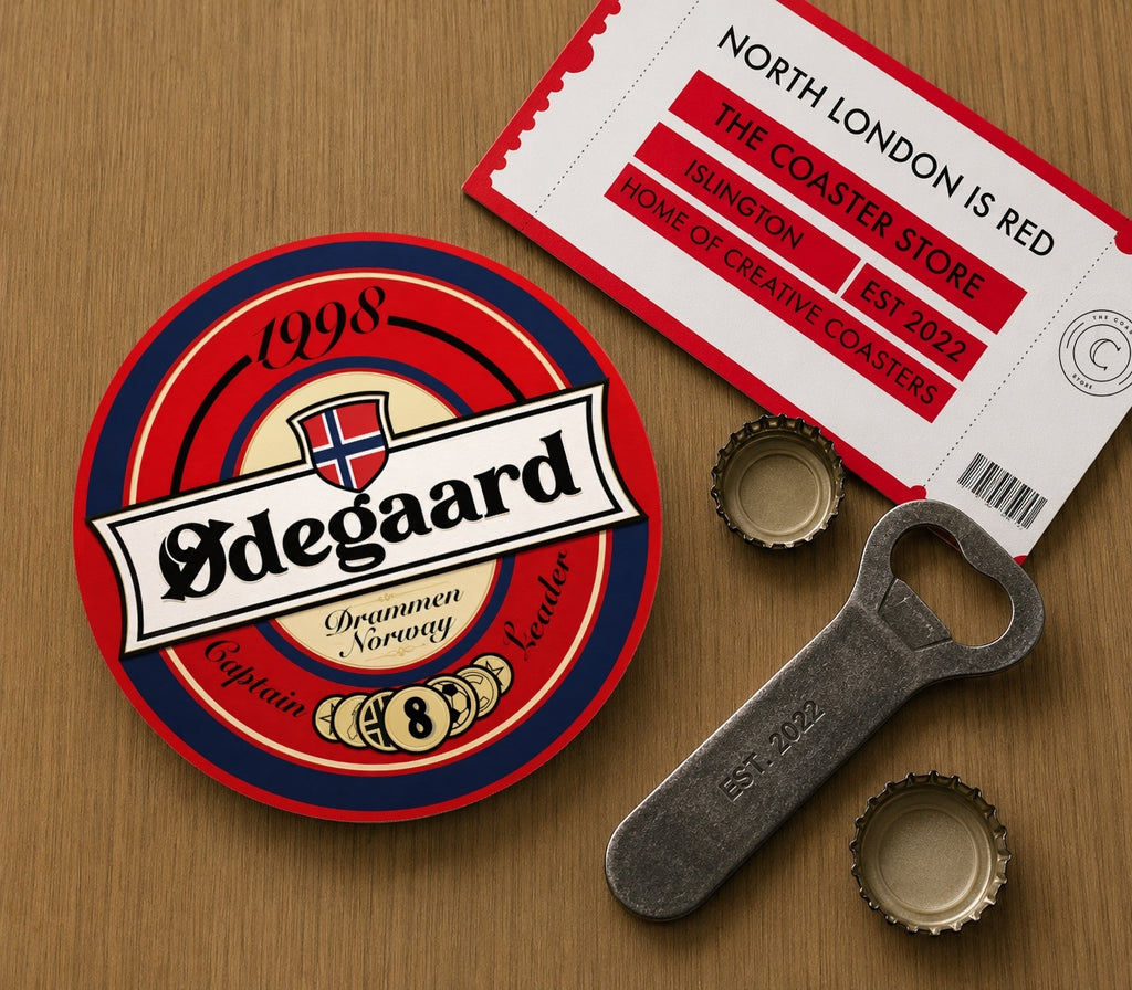 Arsenal Coasters Pack of 10 or Individual Coasters