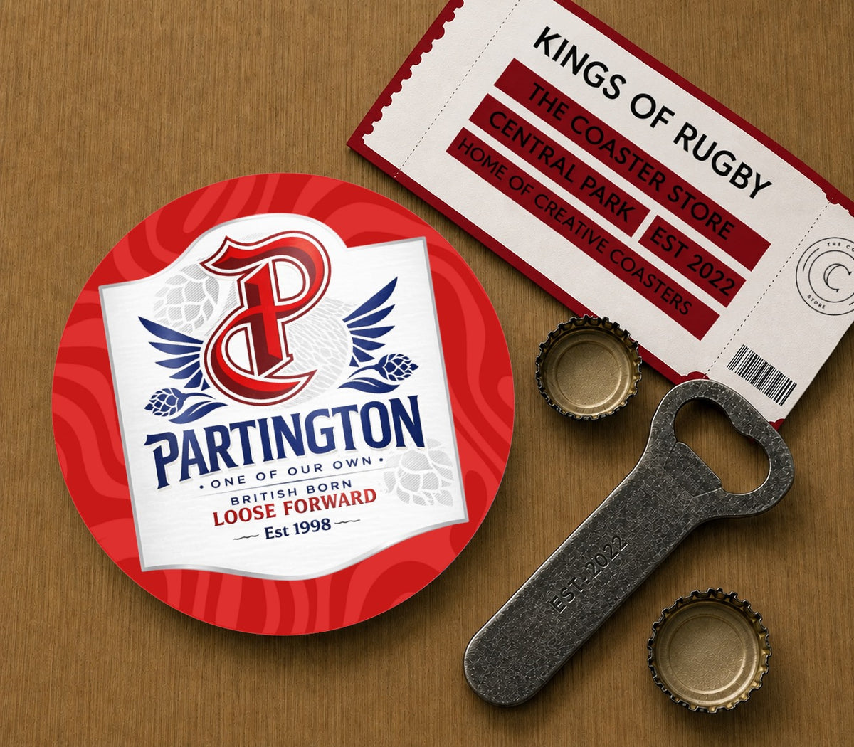 Wigan Warriors Coasters Pack of 10 or Individual Coasters (Pack 2)