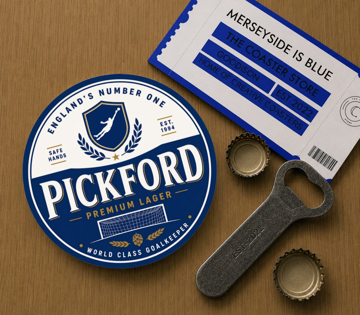 Everton Coasters Pack of 10 or Individual Coasters