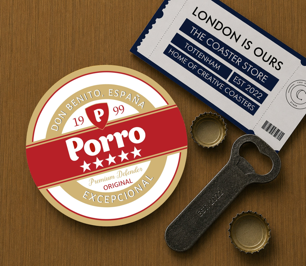 Tottenham Hotspur Coasters Pack of 10 or Individual Coasters