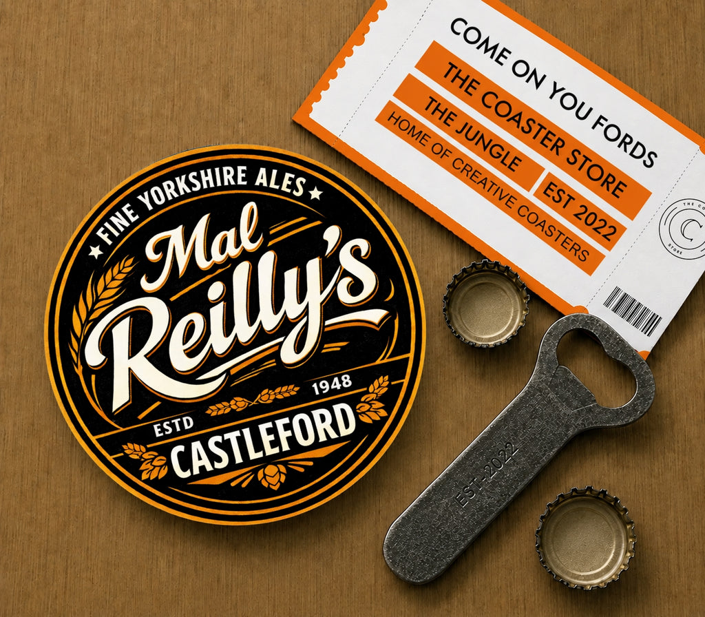 Castleford Tigers Legends Coasters Pack of 10 or Individual Coasters