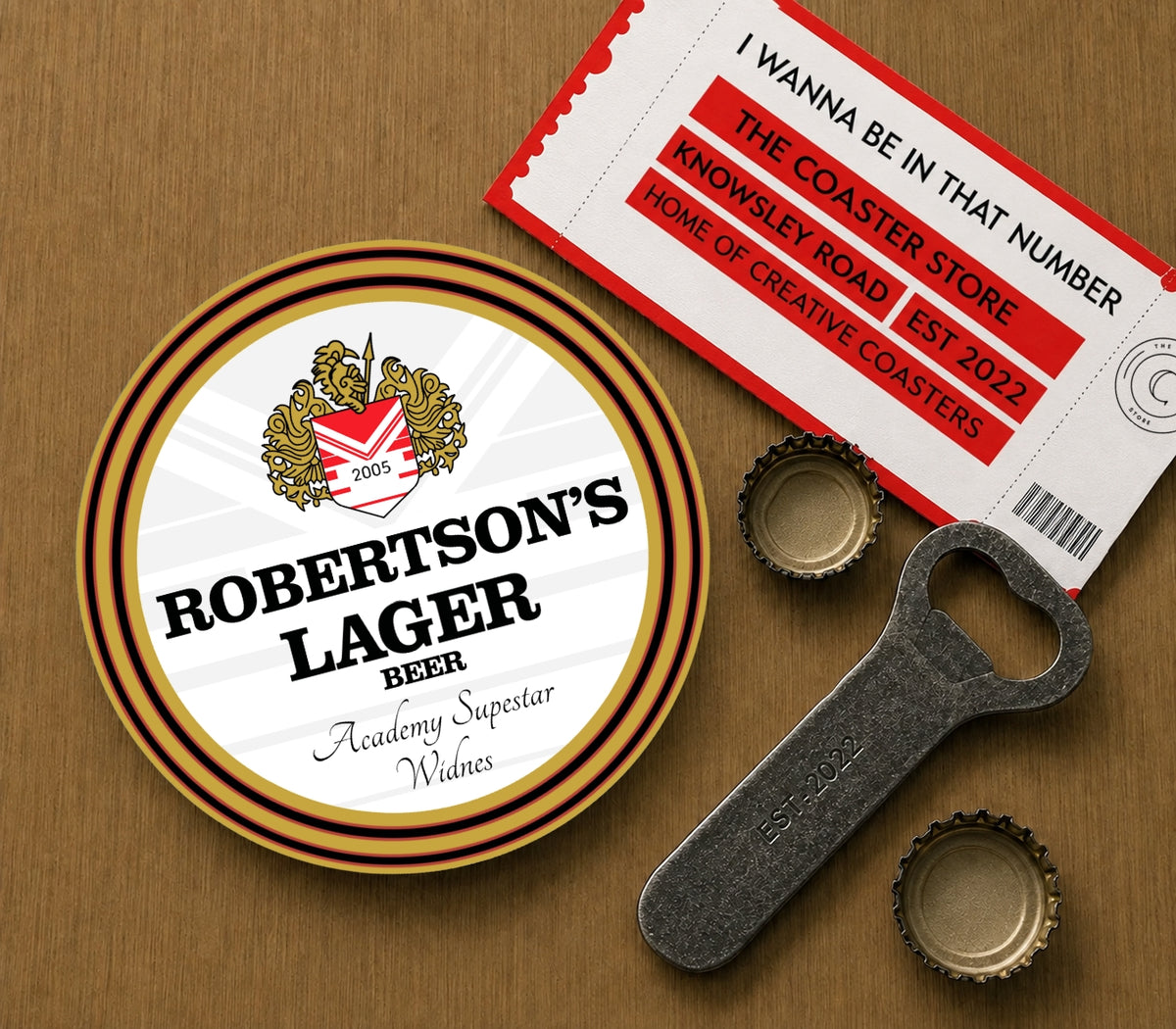 St Helens Coasters Pack of 10 or Individual Coasters
