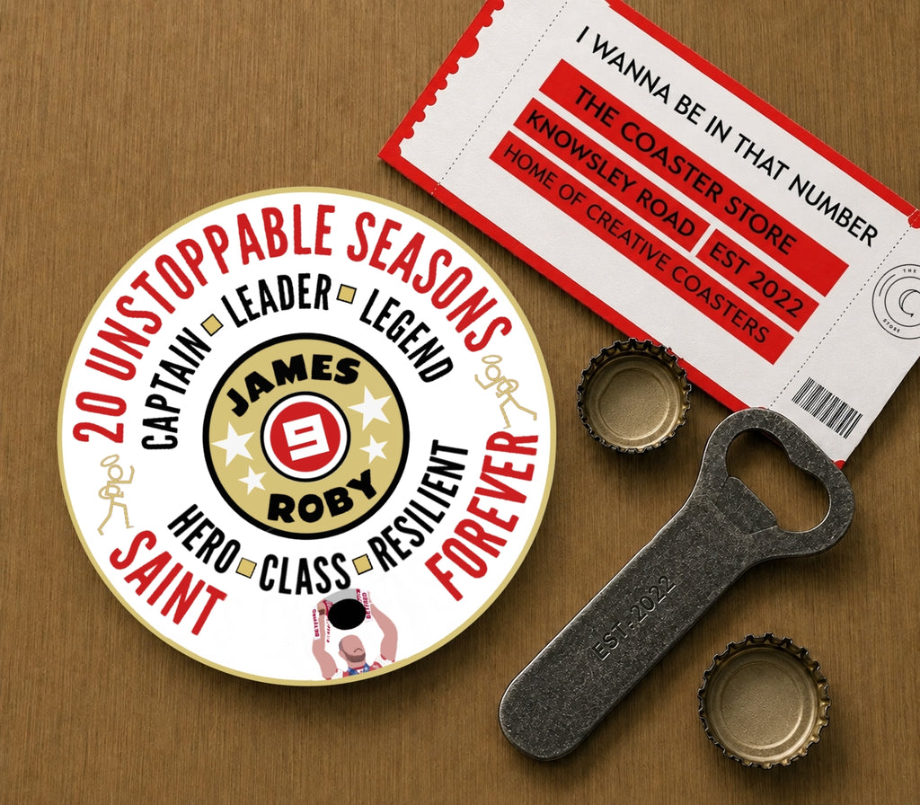 St Helens Legends Coasters Pack of 10 or Individual Coasters