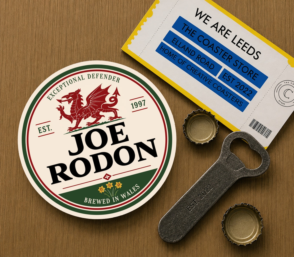 Leeds United Coasters Pack of 10 or Individual Coasters