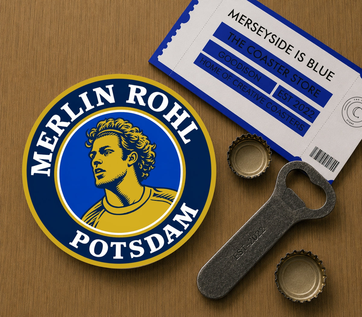 Everton Coasters Pack of 10 or Individual Coasters