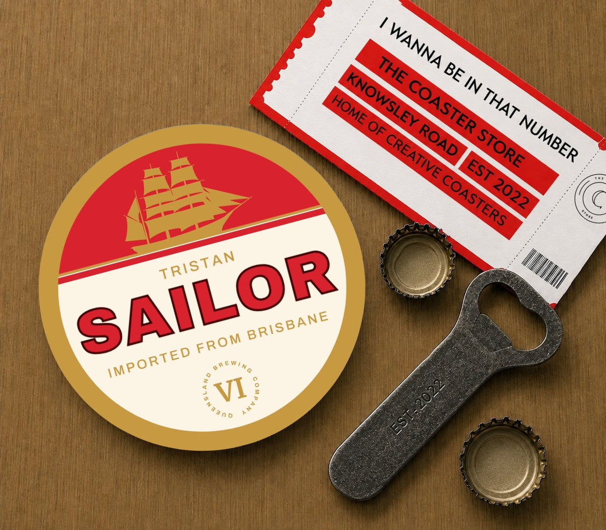 St Helens Coasters Pack of 10 or Individual Coasters